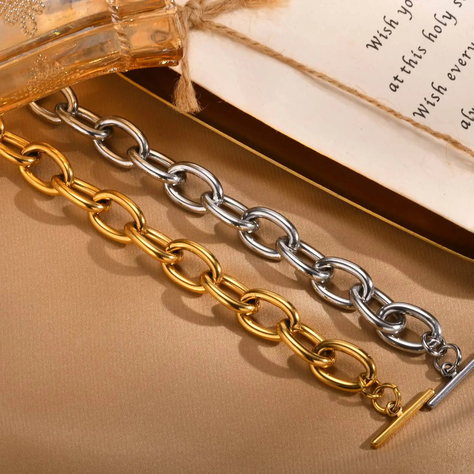 Pulseira Vênus — Elos Marcantes Banhados a Ouro /Prata